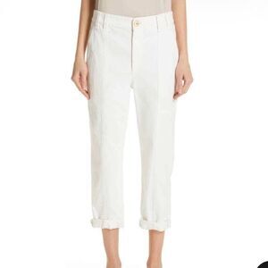 Brunello Cucinelli Cropped Cotton Pants – Made in Italy